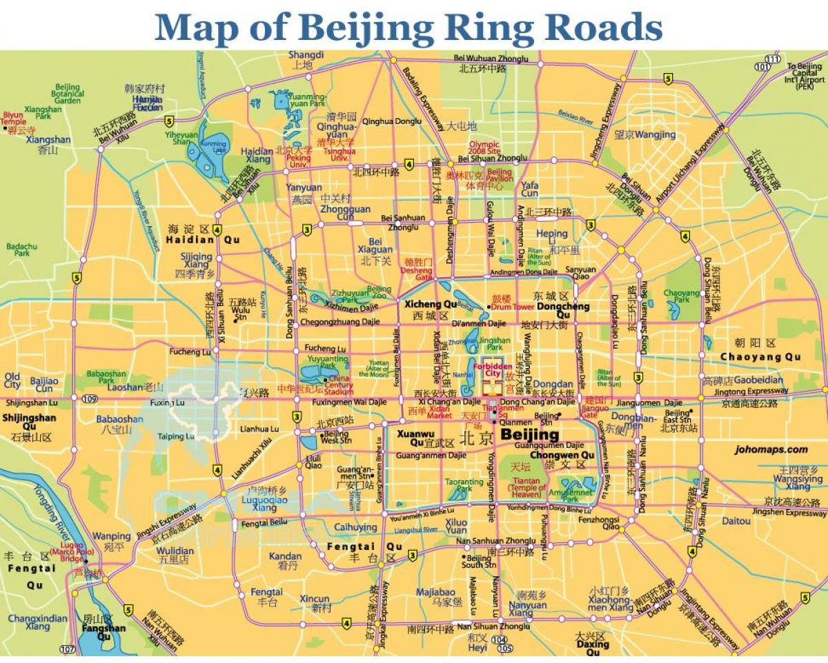 Pekingi ringtee kaart