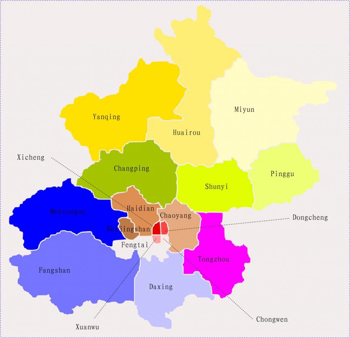 Pekingi Hiina kaart