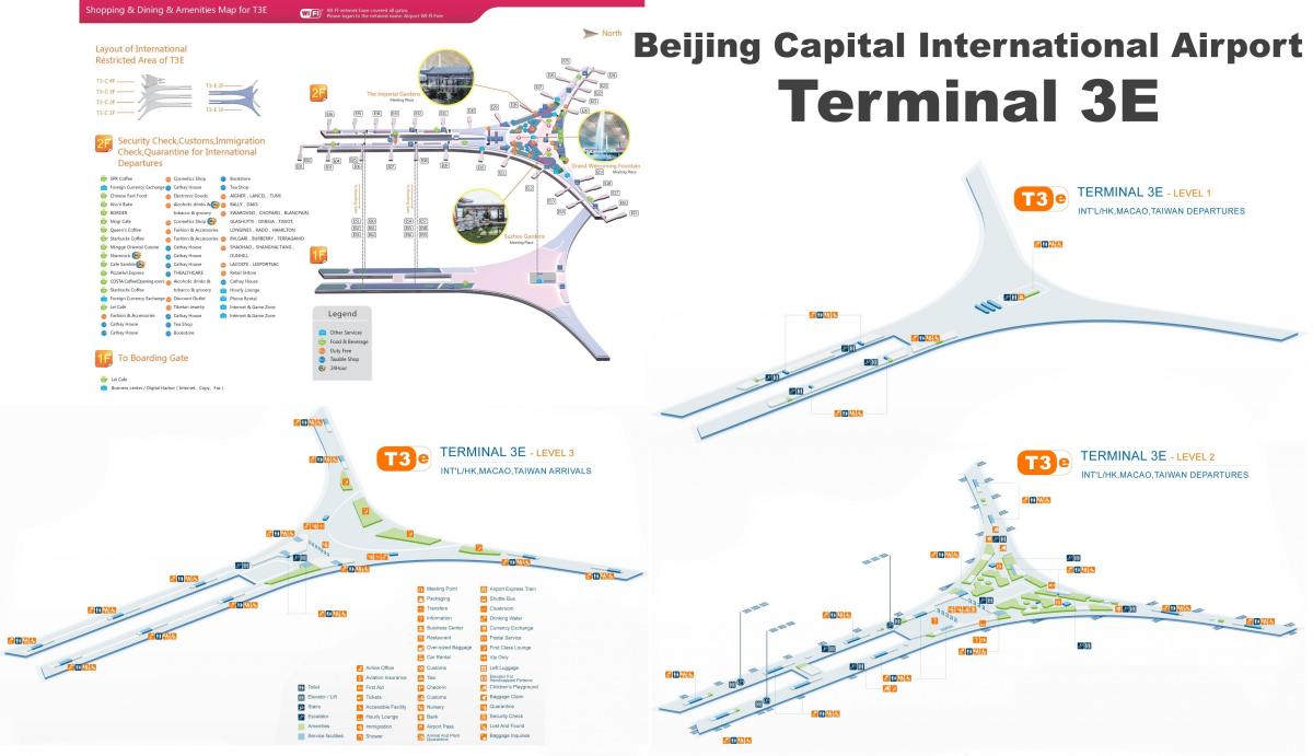 Pekingi terminal 3 kaart