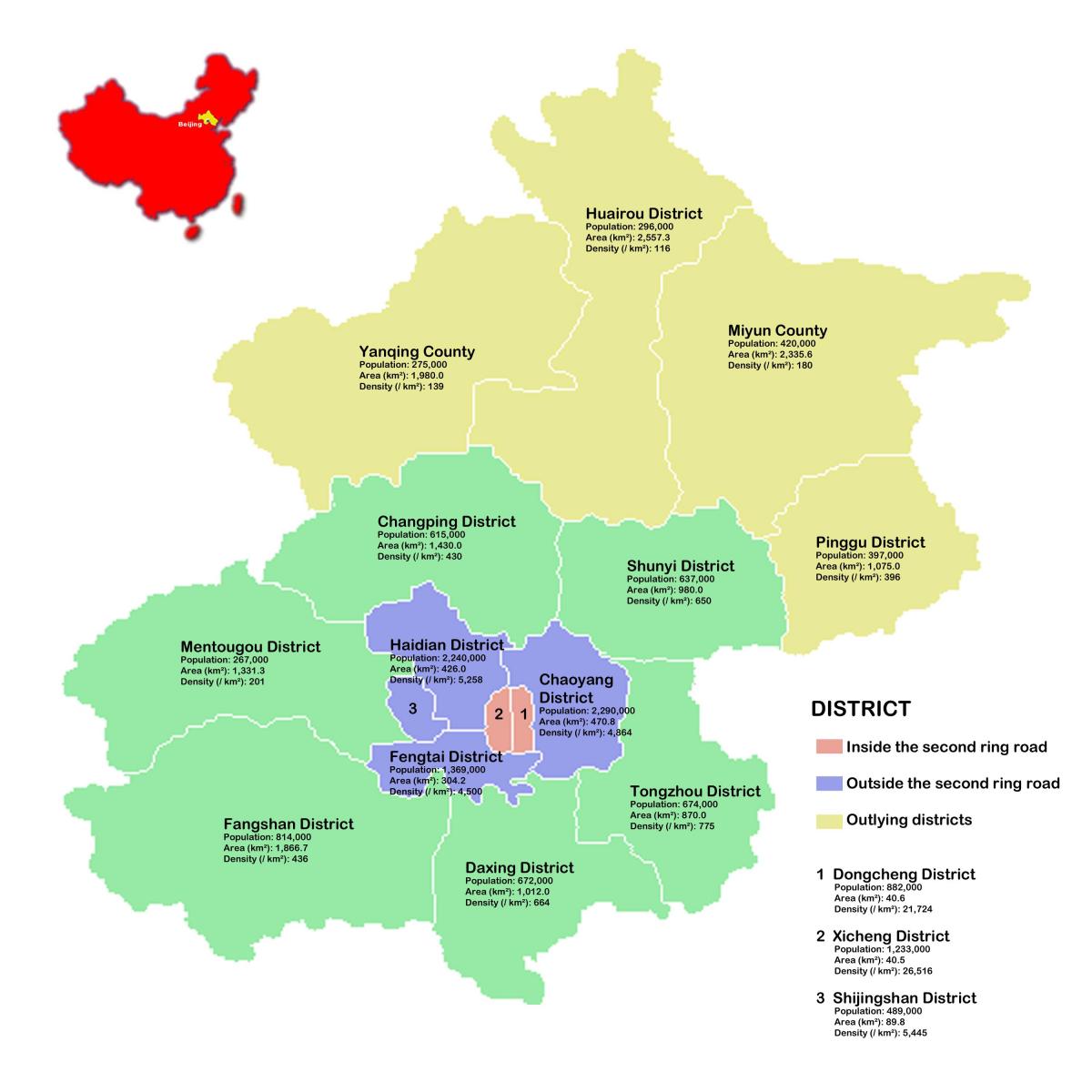 Pekingi naabruses kaart