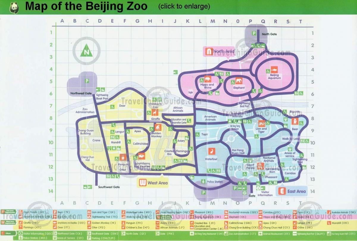 kaart Pekingi loomaaed