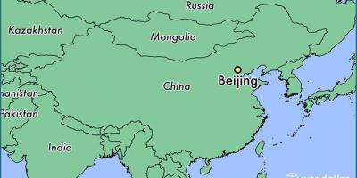 Kaardil on Hiina, mis näitab Pekingi