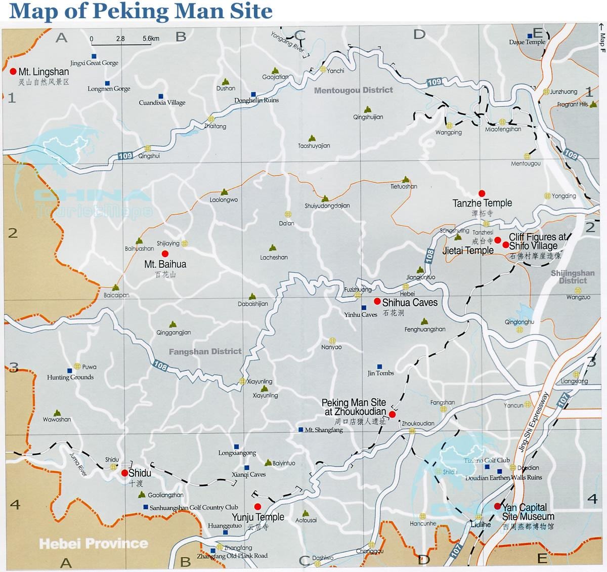 kaart Peking