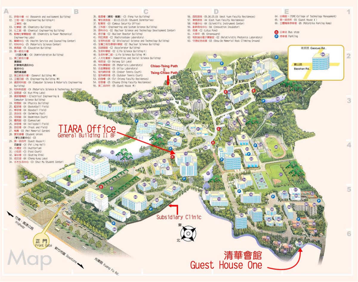 tsinghua ülikooli linnaku kaart