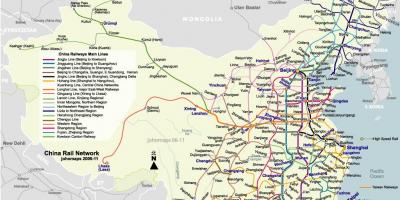 Pekingi raudtee kaart