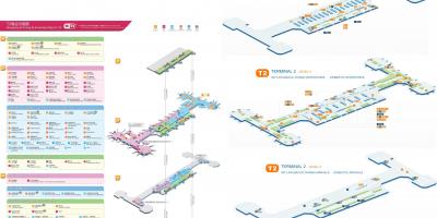 Beijing airport terminal 2 kaarti