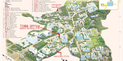 Tsinghua ülikooli linnaku kaart